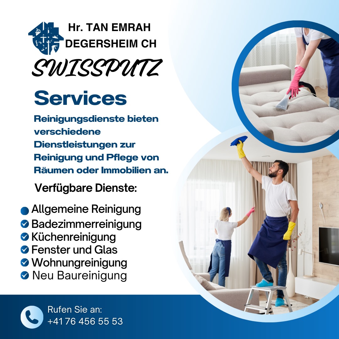 SwissPutz Inhaber Tan Logo